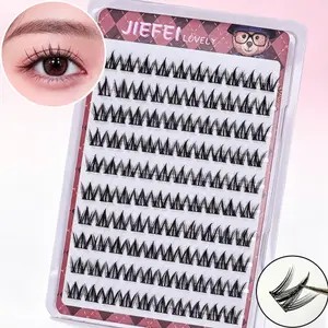 Bezklejowe samoprzylepne sztuczne rzęsy rzęsy obszerne puszyste grube rzęsy w stylu manga rzęsy DIY przedłużanie makijażu oczu