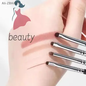 4/6 stk. Udtværingsbørster under øjnene Blød eyelinerbørste Perfekt øjenmakeupværktøj Øjendetaljebørster sæt hestehår øjenskyggebørster