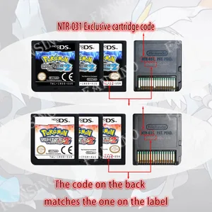 (USA EUR AUS) Pokemon fekete fehér 1/2 verzió, kiváló minőségű hiteles 1:1 replika DS videojáték kazetta DS 2DS 3DS konzolhoz