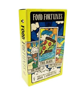 78 کارت مصور غذا و نوشیدنی مجموعه تاروت Food Fortunes Mystical Deck بازی های رومیزی تخیلی فال