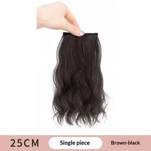 Tóc Tổng Hợp Tóc Xoăn 25/35Cm Tóc Mini Miếng Lót Tóc Màu Đen Tự Nhiên Nâu Tóc Kẹp Trong Bộ Tóc Giả dành Cho Nữ Tóc Tóc Giả