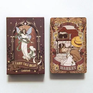 Peri Masalı Rüyası Lenormand Tarot Destesi - 44 Kartlı Kehanet ve Hikaye Anlatımı için Masaüstü Oyunu İllüstrasyon Teması