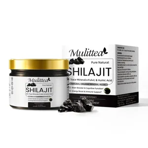 Mulittea nagy tisztaságú eredeti Shilajit ásványi táplálékkiegészítők 85+ nyomelemekkel és fulvosavval az ember energia állóképességéért