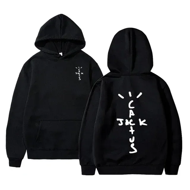 2025 Sommer Hip Hop Hættetrøjer Kaktus Jack Swag Print Sjove Kvinder Mænd Hættetrøje Casual Pullover Harajuku Oversized Hættetrøjer