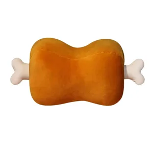Noutate 42 cm simulare carne oase pernă design desene animate pernă moale hipoalergenică lavabilă pernă pentru încălzirea mâinilor pernă canapea
