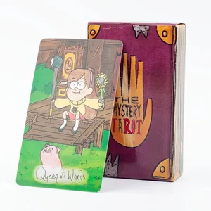 Tajemnicza talia kart Tarota 78 na tajemnicze wróżenie prezent rodzinny na imprezę angielska wersja Oracle 10,3x6cm gra planszowa