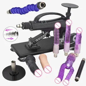 자동 섹스 기계 3XLR 딜도 어 테치먼트 여성 자위 진동기 마사지 총 섹스 토이 남성 커플 성인 용품