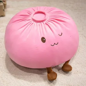 Material de peluix súper suau Coixí de peluix de monyo al vapor farcit de cotó PP, còmode i esponjós, joguina de peluix per alleujar l'estrès