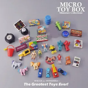 Pinakamaliit na Ultra Mini Classic na Laruang Miniature Supermarket Alloy Part Act Gumagana sa Pagkolekta ng Laruang Walang Kahon