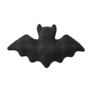 Halloween Materiale Flagermuspude Sort Hvid Brun Halloween Theme Bat Modeling Pude Blødt stof Gotisk flagermus til piger