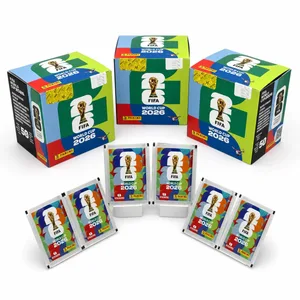 2026 FIFA World Cup Panini Collectible Sticker Set With Matching Album 50 Packs 7 Stickers Each Total 350 For Sports Fans