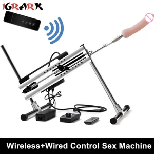 120 W vahva teho langaton kaukosäädin Seksikone automaattiset vibraattorit Realistiset dildo seksilelut naisille miehille 18+ aikuisten pelit