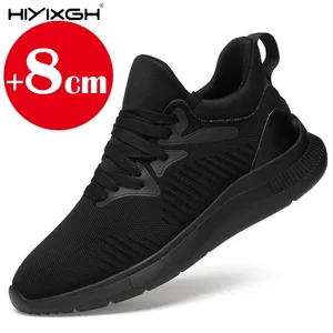 Adam yükseklik artışı için asansör ayakkabı 6 cm 8 cm 2025 Lüks Marka spor ayakkabı Hakiki Deri erkek Gizli Topuklu Rahat Ayakkabı Yükseklikleri