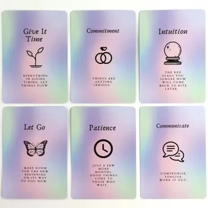 41 kort Cosmic Insights Oracle Deck | Giver masser af indsigt og klarhed i dit daglige liv 10,4*7,3 cm