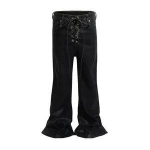 Salutan Batik Vintaj Seluar Jeans Flare Fit Slim Fit Keanjalan Y2k Streetwear Kasual Skinny Bell Bottom Jeans