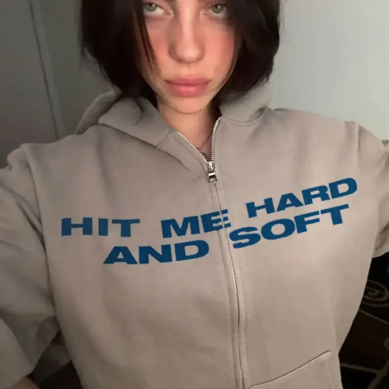 Hit Me Hard and Soft 2025 Tour Sudaderas con cremallera Fans Regalo Hombres Mujeres Ropa Jerséis Moda Hip Hop Zip Up Sudaderas Chaquetas