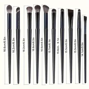 10 шт. М’який професійний набір пензлів для макіяжу очей Blending Smudge Aegyo Sal Eyeliner Detail Small Precision Shadow Brushes