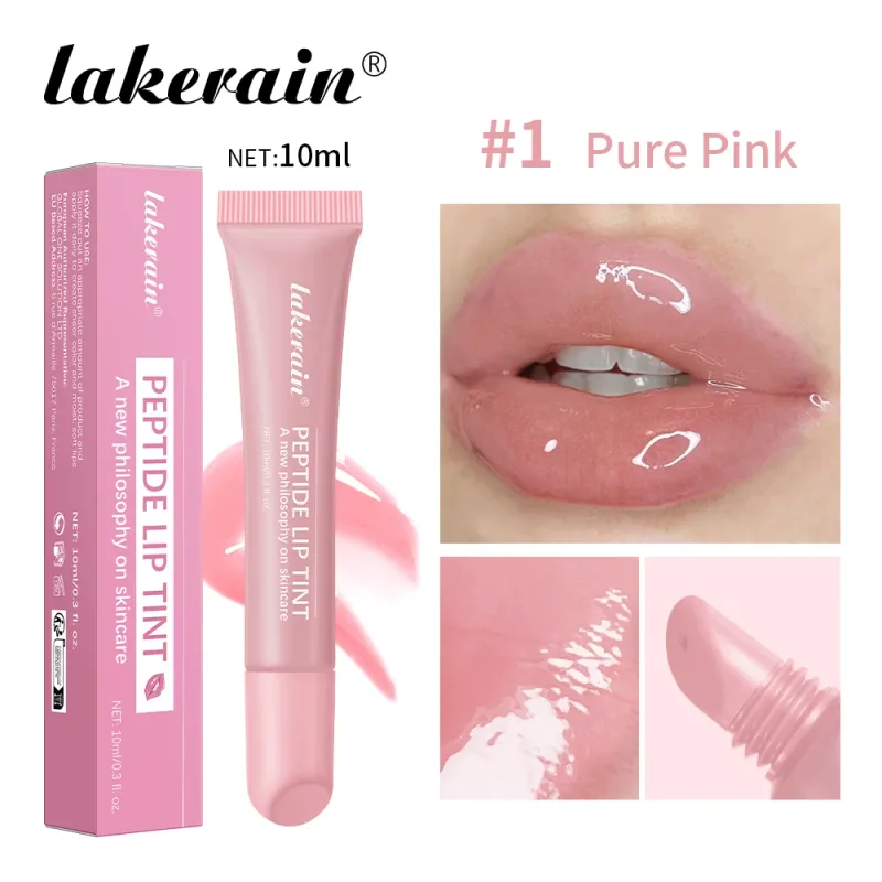 10ml Mirror Lip Glaze Återfuktar Jelly Lip Enrichment Oil Lasting Water Light Glas Lip Oil Remove Line Lip Protection Serum