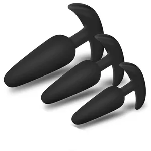 Palam Dubur Bentuk T 3 Saiz Perangsang Palam Punggung Silikon Lembut Mainan Seks Dubur Pengurut Prostat Dildo untuk Wanita Lelaki Mainan Seks Dewasa