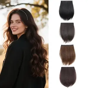 10 ซม./20 ซม./30 ซม.สังเคราะห์สั้นตรง Pad ที่มองไม่เห็น Hair EXTENSION ซับผมด้านบนฝาครอบ Hairpiece สำหรับผู้หญิง