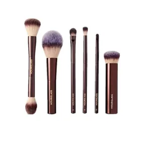 1pc Clessidra Contorno in polvere Pennelli per trucco Fondotinta Fard Pennello per trucco manico in metallo Correttore Bronzer di fascia alta con scatola