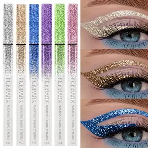 1 kpl Glitter Liquid Eyeliner Pencil Vedenkestävä Purppura Pinkki Sininen Eye Liner Kynä Pitkäkestoinen Nopeasti Kuivuva Silmien Meikki Naisille