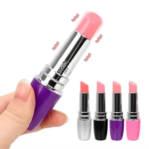 Mini rouge à lèvres balle vibrateurs femmes mamelon Clitoris stimulateur électrique vibrant saut oeuf Massage jouets sexuels produit adulte