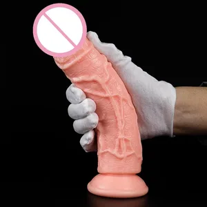 Realistisk myk silikondildo XXS-L hudfarge med kraftig sugekopp Kvinnelig masturbator G Spot-stimulerende sexleketøy for kvinner