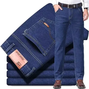 Business Farkut Miehet Suorat Monipuoliset Nuorten Keski-ikäiset Denim Halvat Työmaa Sähköhitsaus Muurari Muurari Housut Muoti