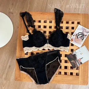 Gợi Cảm Anime Quả Giá Áo Ngực Lớn Áo Ngực Thỏ Cúp Tai Pháp Ren Bralette Siêu Mỏng Retro Wirefree Hỗ Trợ Thoải Mái Bộ S-XL Tushy