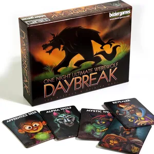 One Night Ultimate Daybreak Harika Aile Kart Oyunu Hızlı ve Eğlenceli Bir Oyun Gizli Roller Blöf Yapma Ultimate Parti Oyunu