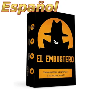 El Embustero spanyol szórakoztató partikártyajáték stratégiai blöffölés és kreatív szótársítási játék barátoknak, hogy leleplezzék a csalót
