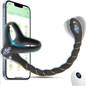 Analvibrator für Anfänger, APP-Steuerung, vibrierender Buttplug, Penisring für Männer, Prostata-Massagegerät, Analplug für Schwule, Sexspielzeug für Männer ab 18 Jahren