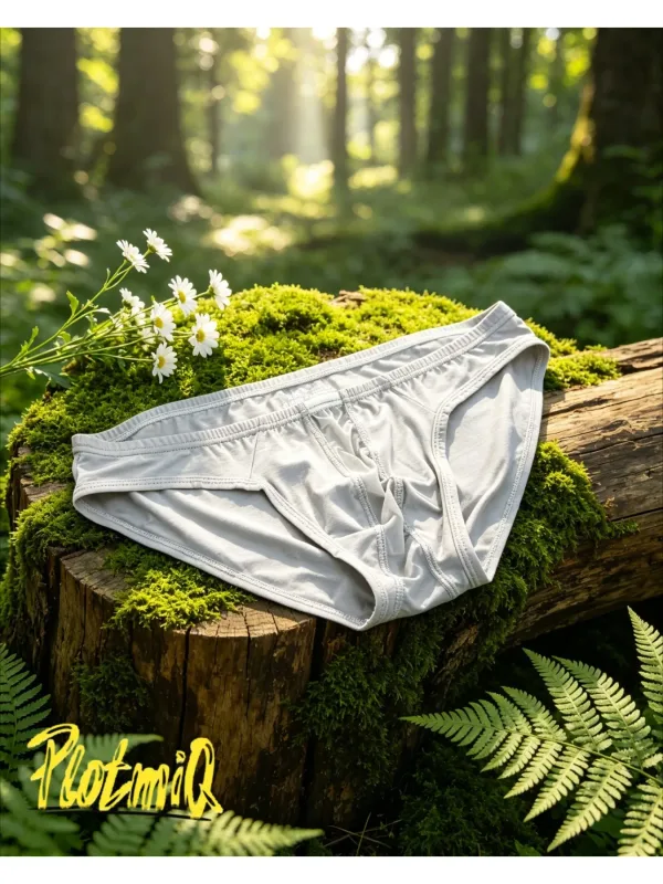 1 szt. Męskie niski stan solidna szara bielizna bikini elastyczna prosta krawędź miękka rozciągliwa tkanina 3D konturowa saszetka męskie majtki