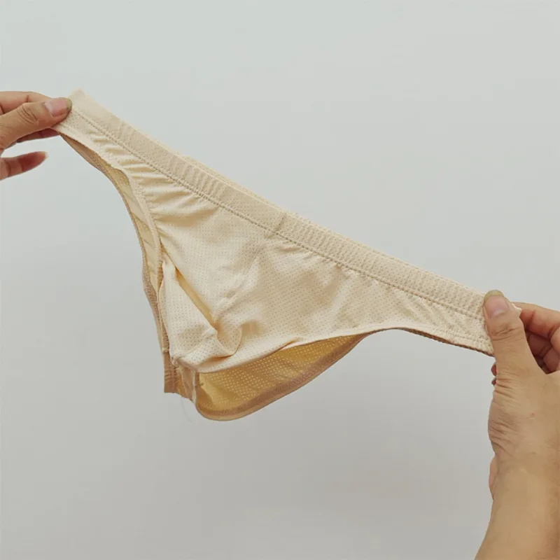남자 팬티를위한 벌지 주머니 속옷 섹시한 남자 팬티 2XL 낮은 허리 속옷 일상 착용을위한 클래식 스타일 속옷