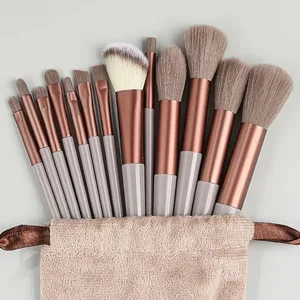 13 Stuks Make-Up Kwasten Set Zachte Pluizige Oogschaduw Markeerstift Concealers Borstel Blush Losse Poeder Borstel Mengen Vrouwen Beauty Tool
