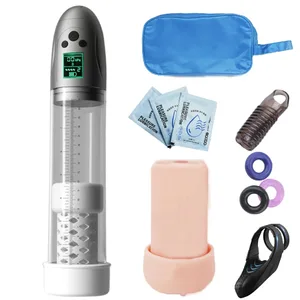 Bomba peniana elétrica masculina, bomba para aumento de ereções, recarregável, vácuo, bomba peniana, bomba ampliadora, ereção melhorada
