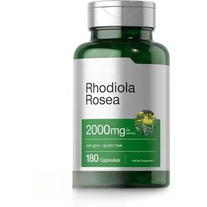 Rhodiola Rosea Capsules 180 Pieces Emotional Relief at Immune Health Support — 2000mg Rhodiola Rosea Root 5:1 Plant Extract