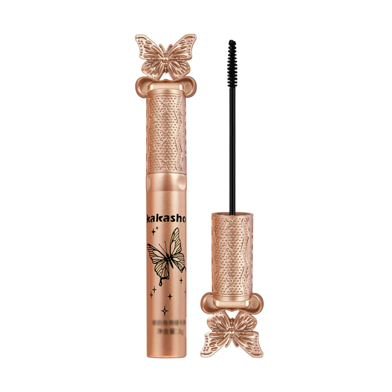 Kakashow Silk Fiber Matte Mascara Makeup Εξαιρετικά λεπτή βούρτσα που επιμηκύνει τις βλεφαρίδες αδιάβροχη γρήγορη ξήρανση μαύρου κατσαρώματος