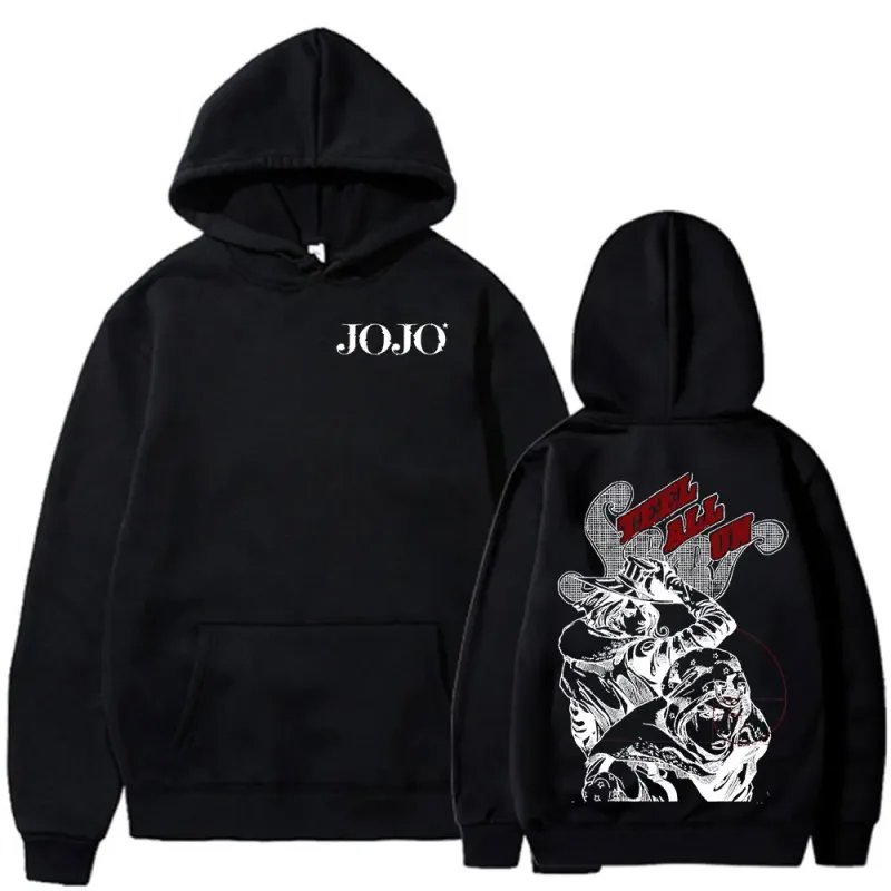 Anime JoJo Bizarre Adventure STEEL BALL RUN Gyro Zeppeli Johnny Joestar Sudaderas amb caputxa Homes Dones Roba Moda Pullovers Dessuadores