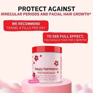 کپسول مولتی ویتامین PCOS Happy Hormones / مکمل میو اینوزیتول و دی چیرو اینوزیتول / امگا 3 و ویتامین D3 120 کپسول