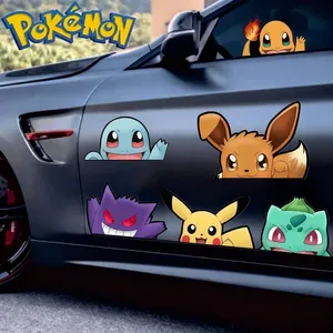 20 mga istilo ng Pokemon Car Stickers Anime Figure Pikachu Gengar Eevee Charmander Cute Cartoon Doll Creative Sticker Birthday Gifts