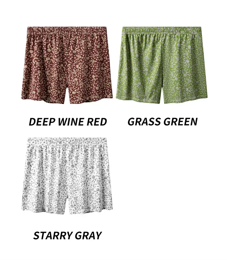MiiOW 3/4/6 pezzi di cotone traspirante intimo da uomo boxer rosa stampa mutande da uomo morbidezza delicata sulla pelle mutandine da uomo boxer slip