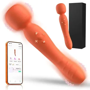 Vibrador de vareta màgica AV amb control remot sense fil APP intel·ligent Potent estimulador de clítoris de punt G per a dones, recarregable per USB, joguina sexual per a adults impermeable