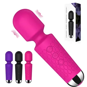 AV Vibrador Varinha Massageador Pessoal Estimulador de Clitóris Brinquedo Sexual para Mulheres 20 Padrões 8 Velocidades Recarregáveis ​​Mini Vibradores Brinquedos Adultos