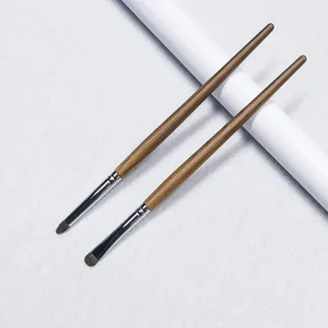 Pinceau fard à paupières détails précis pinceaux de maquillage ombre à paupières outils de maquillage en poils de poney naturels doux
