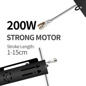 Macchina per masturbazione automatica da 200 W con corsa super potente da 1 a 15 cm con attacchi per dildo, supporta tre controller per macchine del sesso