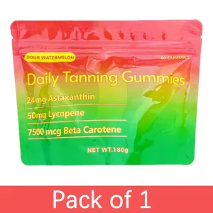 Gomme abbronzanti per donne e uomini | Integratore abbronzante Sun Tan con multivitaminici di astaxantina e licopene | Idratazione luminosa della pelle