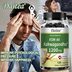 KSM-66 Ashwagandha kapselit 1200MG – ahdistusta lievittävä stressiä vähentävä unta parantava mielialatuki