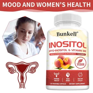 Inositol 1000mg kapsler - Fettmetabolisme Leverhelse Eggstokkimmunsystemstøtte Hudbalanse og hårveksttilskudd